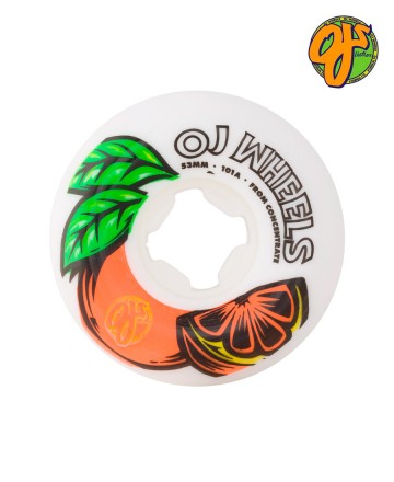Ruedas
OJ Concentrate White Orange Hardline 53mm