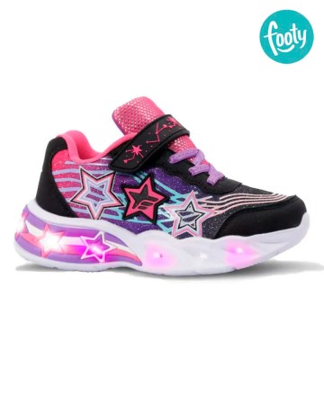 Zapatilla
Footy Multistar Negra con Luz