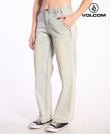 Jean 
Volcom Low Rise Wide Leg