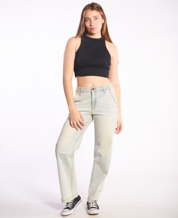 Jean 
Volcom Low Rise Wide Leg