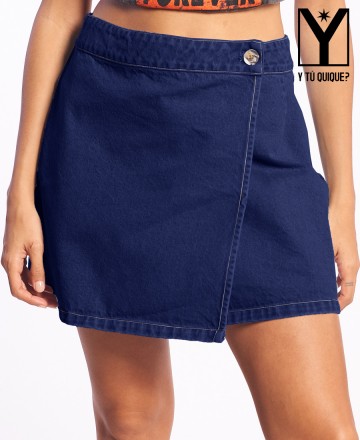 Pollera
Y T� Quique? Button Cruzada