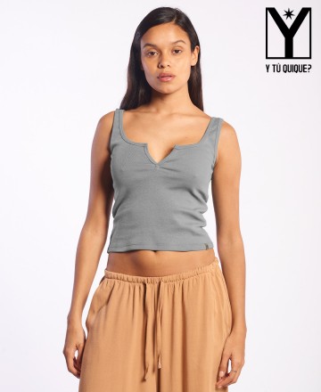 Musculosa
Y Tu Quique? Rib Basic