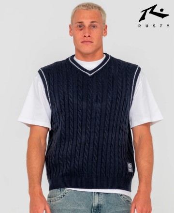 Sweater
Rusty Neff V Ribbed Cable Knit