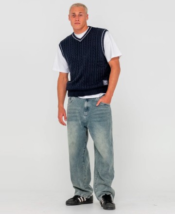 Sweater
Rusty Neff V Ribbed Cable Knit