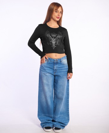 Remera
Isabel La Cat�lica Crop Strass