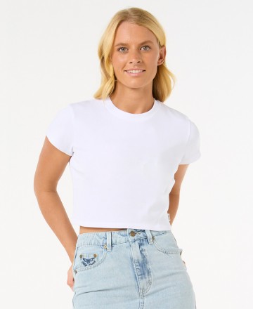 Remera 
Rip Curl Baby Plain Rib