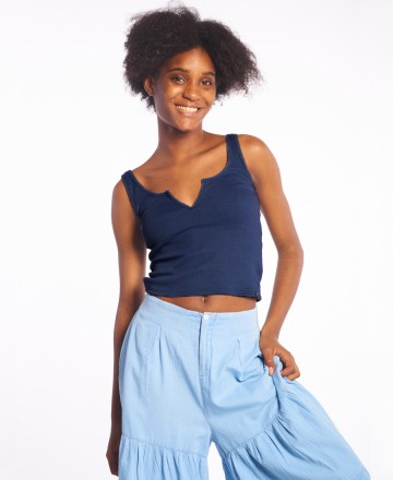 Musculosa
Y Tu Quique? Rib Basic