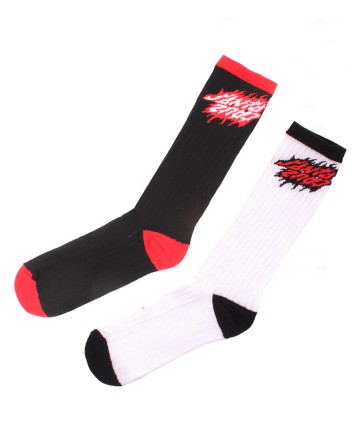 Medias 
Santa Cruz 3/4 Ca�a Flamed Stack Upside Down