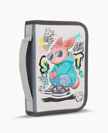 Cartuchera 
Footy Desplegable Street Gris