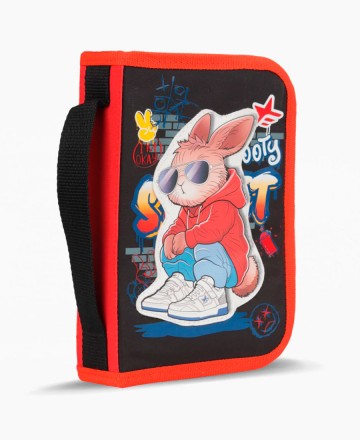 Cartuchera 
Footy Desplegable Street Gris