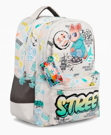 Mochila 
Footy Street Gris 18