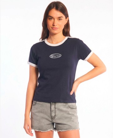 Remera 
Rip Curl Ringer Fitted Dalia