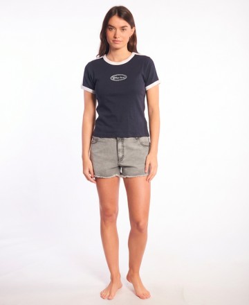 Remera 
Rip Curl Ringer Fitted Dalia